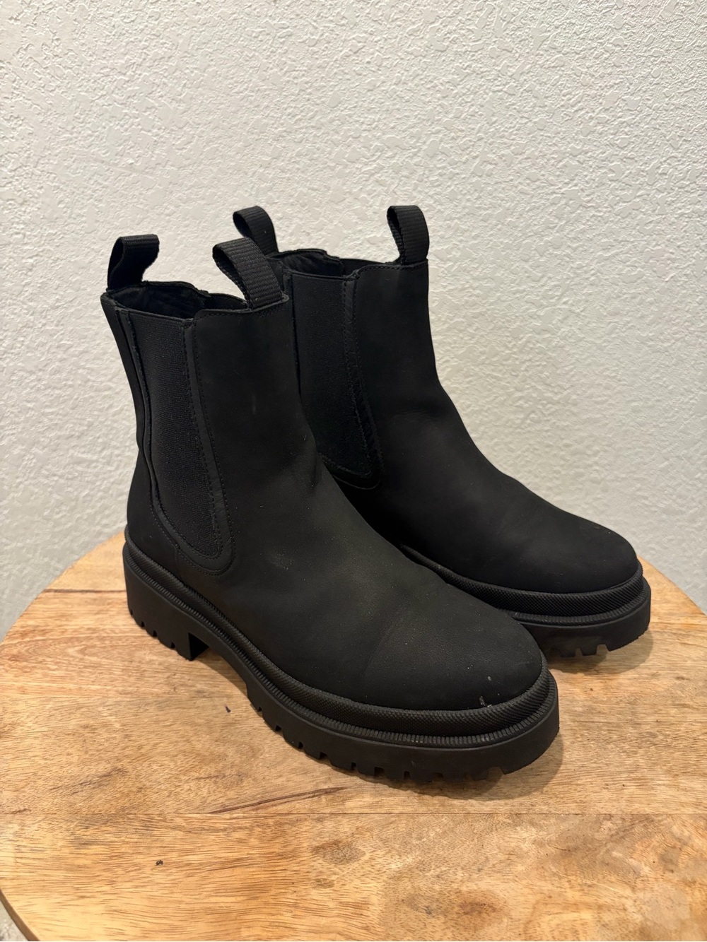 Thursday Boot Company Black Chelsea Lug Ankle Boots